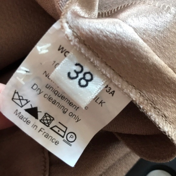 SALE Lanvin Silk Ruched Exposed Zip Made in France - Picture 7 of 8